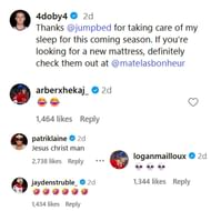 Dobes' comment section on IG @4doby4
